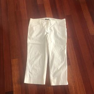 New York & Company White Capri Pants